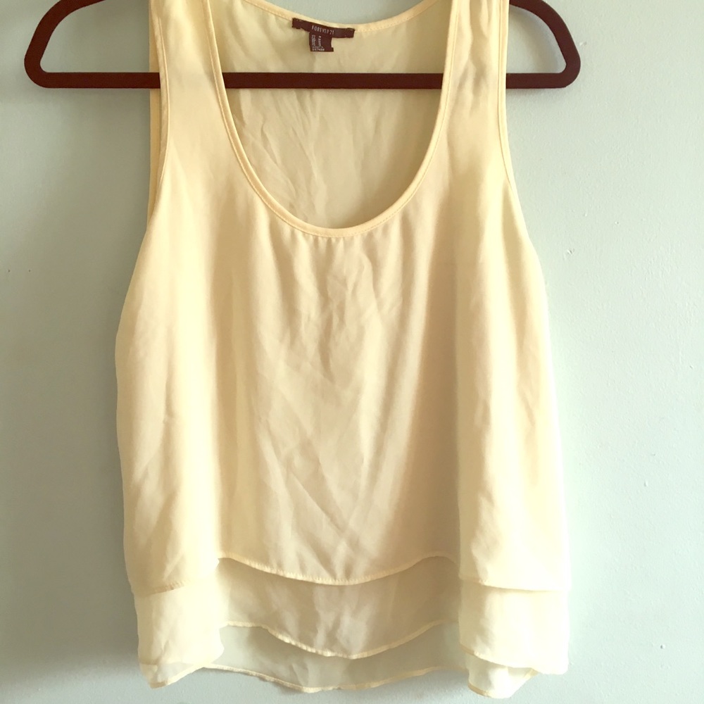 Forever 21 Yellow Tank